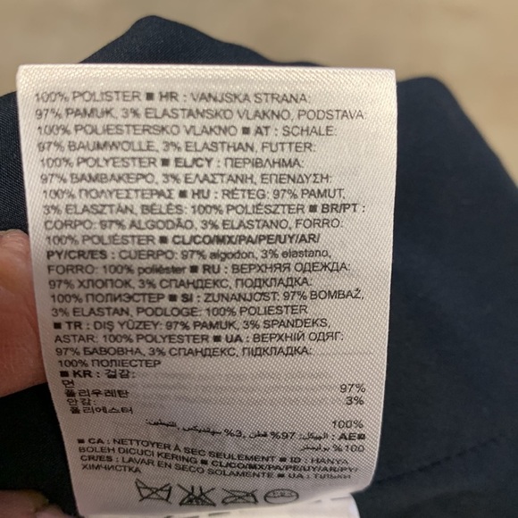 Banana Republic Navy Strapless Peplum Dress, size 2 Petite - Picture 12 of 13